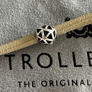 Trollbeads Retired Triangles Silver Bead